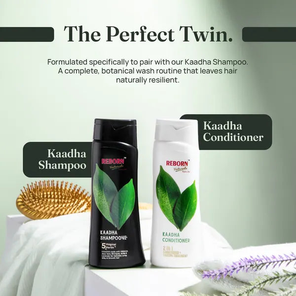 Kaadha Shampoo and Conditioner side by side