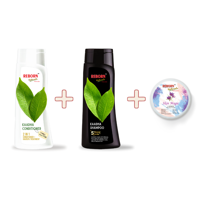 Combo Offer Kaadha shampoo + Kaadha conditioner + Skin magic cream