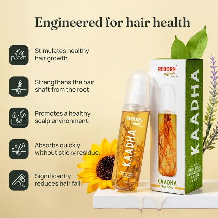 Kaadha Hair Oil, engineered for hair health